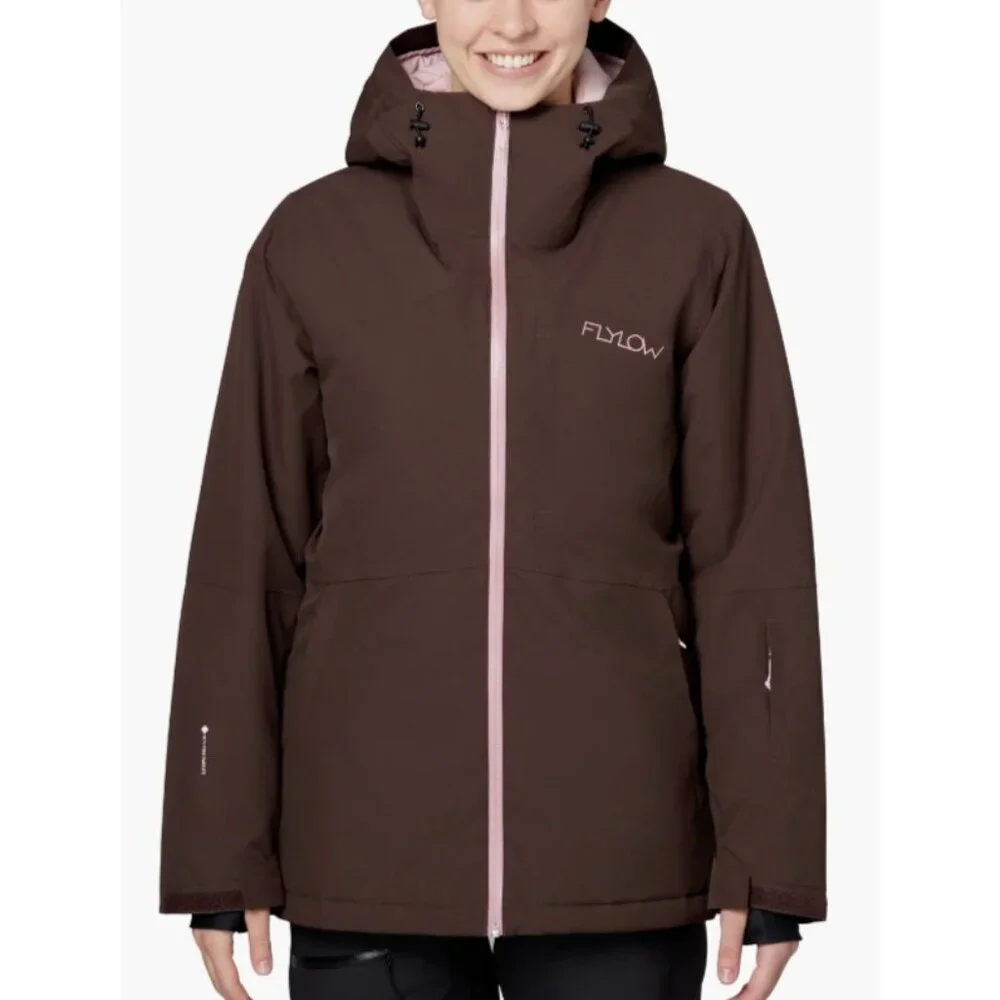 FLYLOW Freya Womens Hooded Ski/Snowboard Parka/Jacket/Coat NEW Timber $380 - Picture 2 of 7
